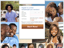 Tablet Screenshot of lonelytonight.com